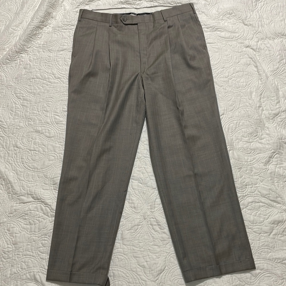 Stafford Executive Men’s Lined Trousers  90% wool 10% Silk. 38 x 29